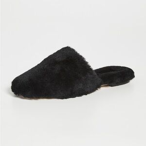 Aeydē Kelly Slippers Black Shearling size 38
